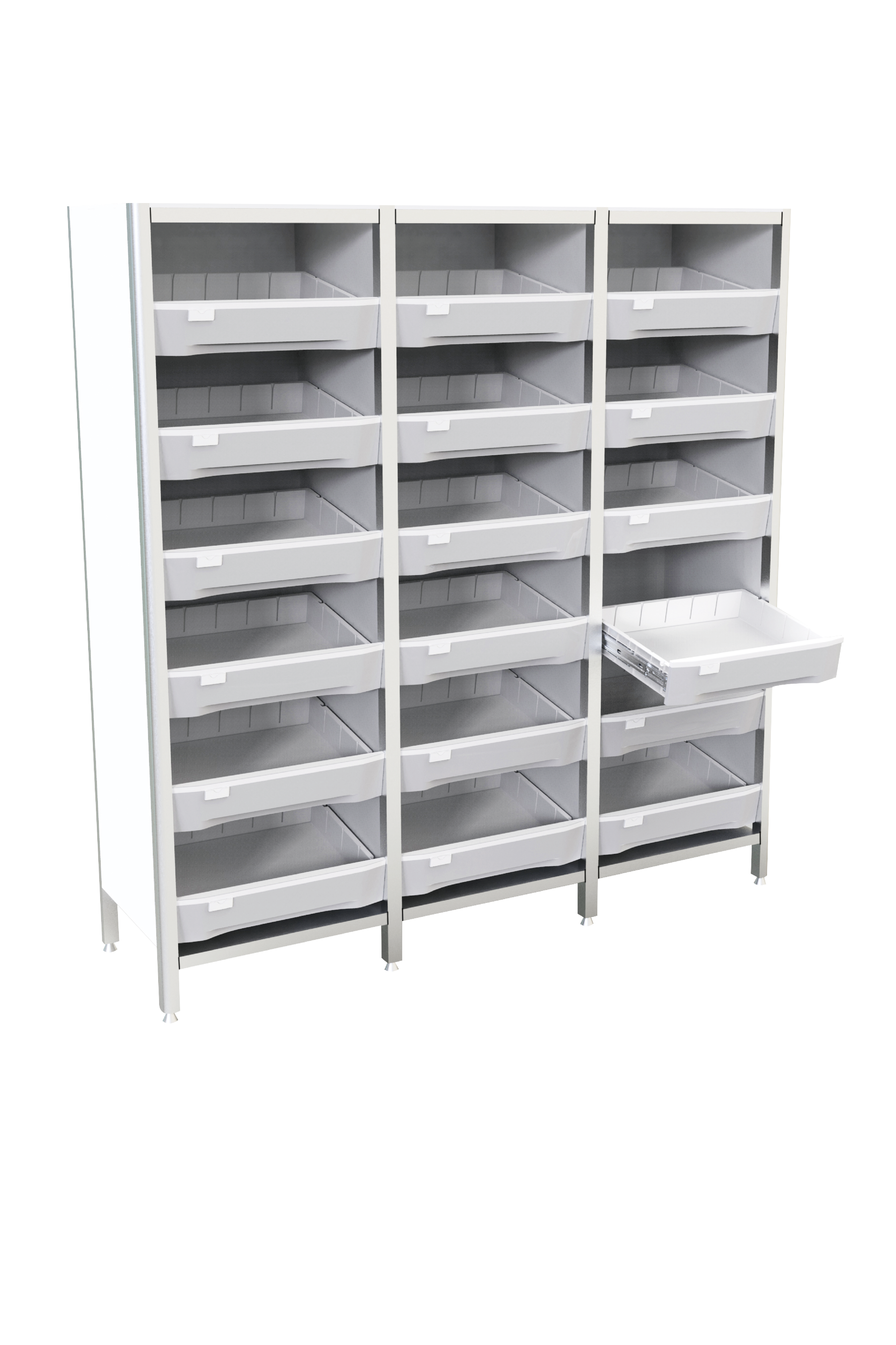 轻型铝合金货架（抽屉式）